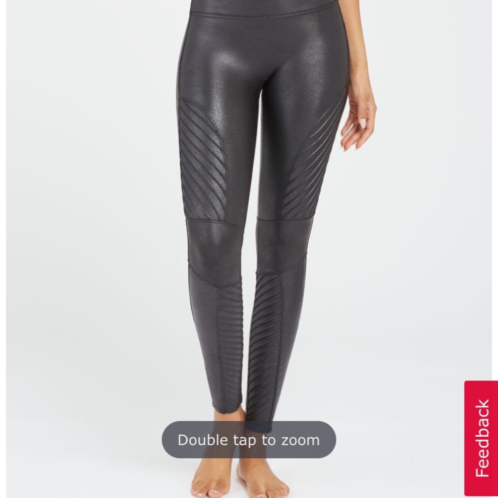 Spans faux leather Moto leggings